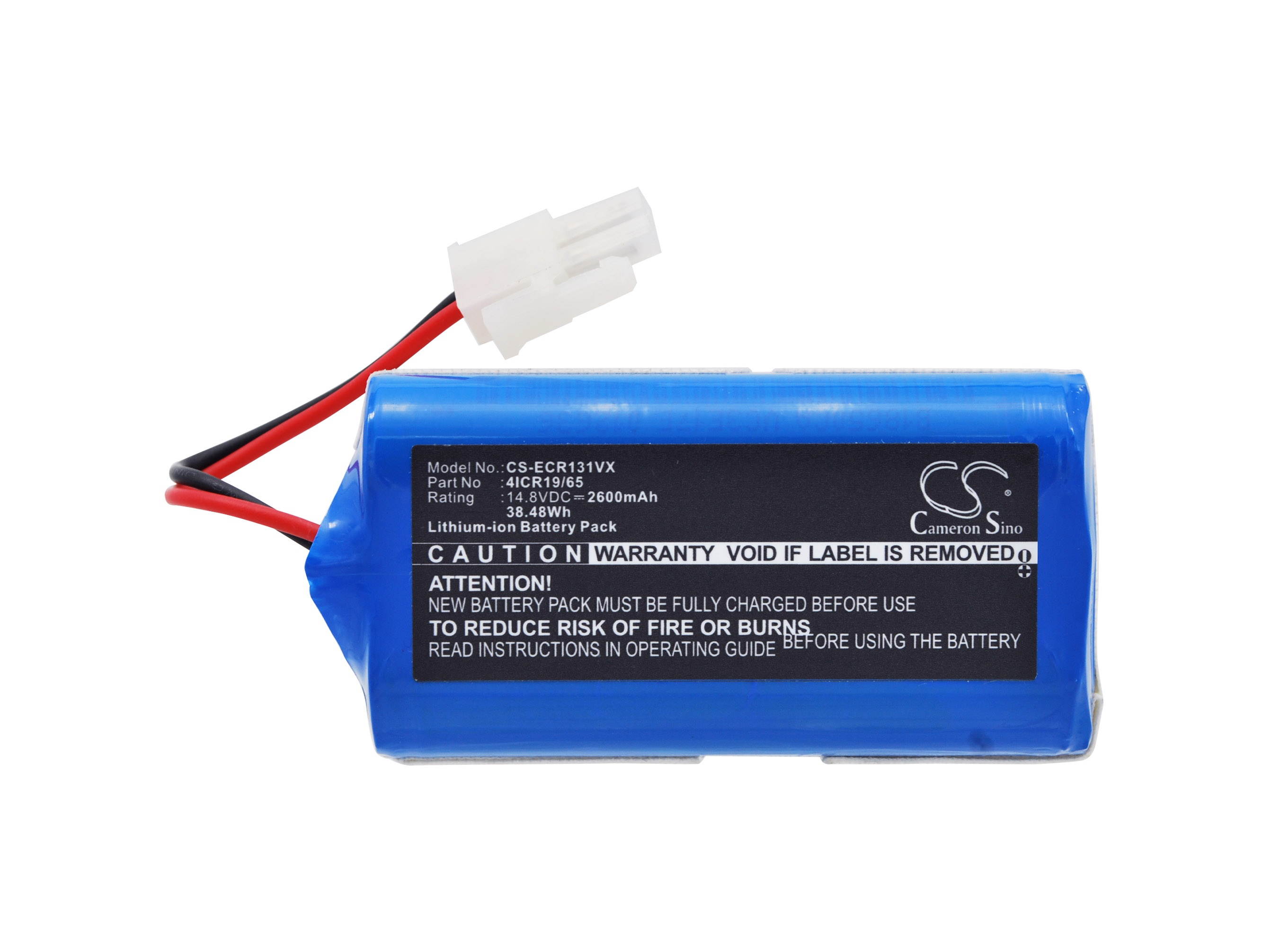 Battery Replacement for Ecovacs Deebot CEN646 Deebot DL33 Deebot X500 Deebot X580 N79S 4ICR19/65