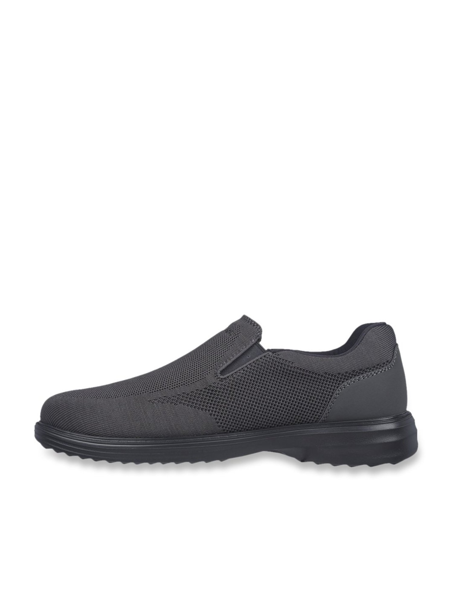Skechers Men's ARCH FIT OGDEN Charcoal Formal Slip On