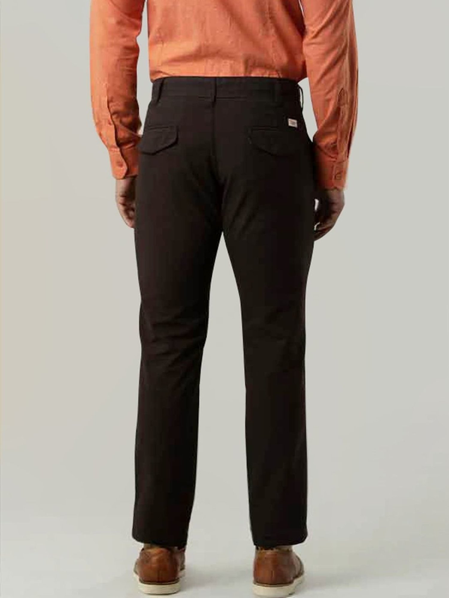 Indian Terrain Brown Slim Fit Trousers