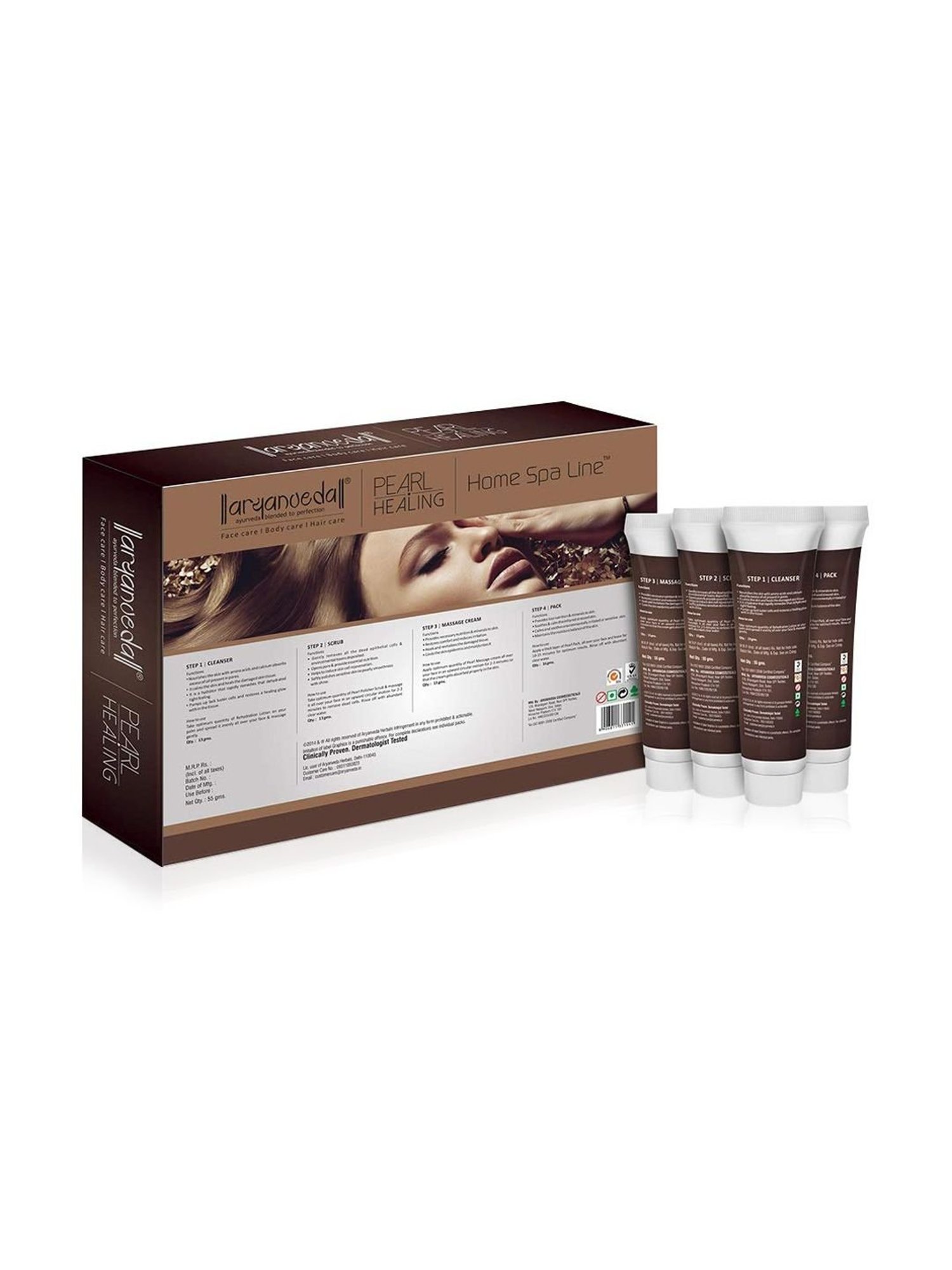 Aryanveda Pearl Healing 3X Home Spa Kit