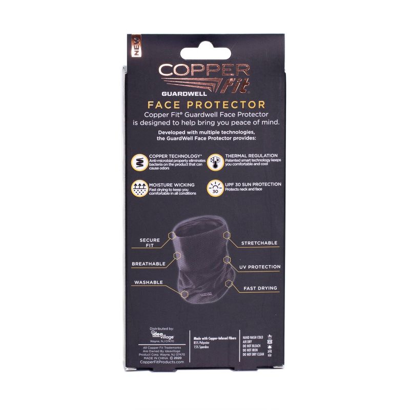 Copper Fit Guardwell Neck Gaiter - Charcoal