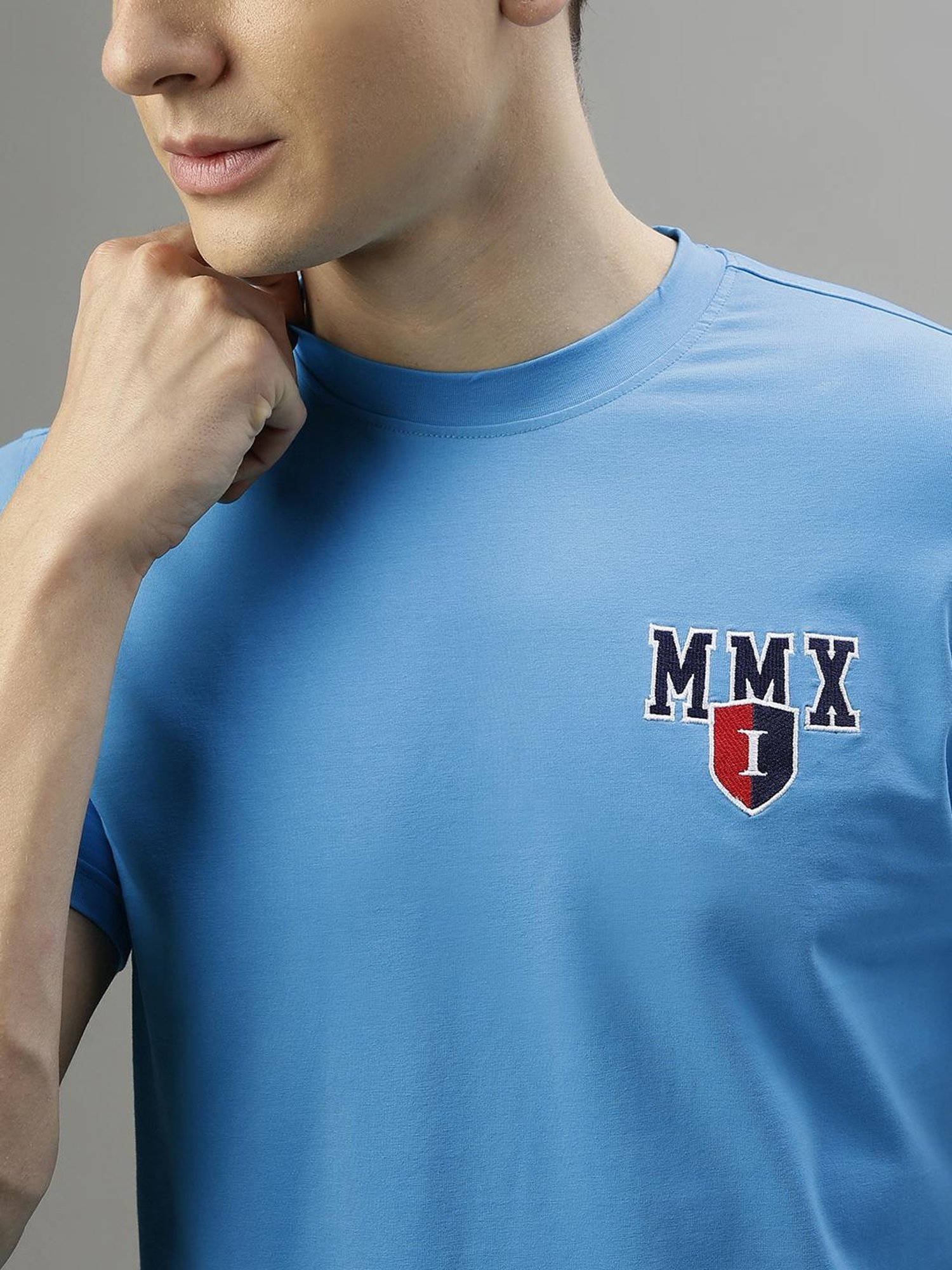 Iconic Men Typography Regular Fit Cotton T-shirt