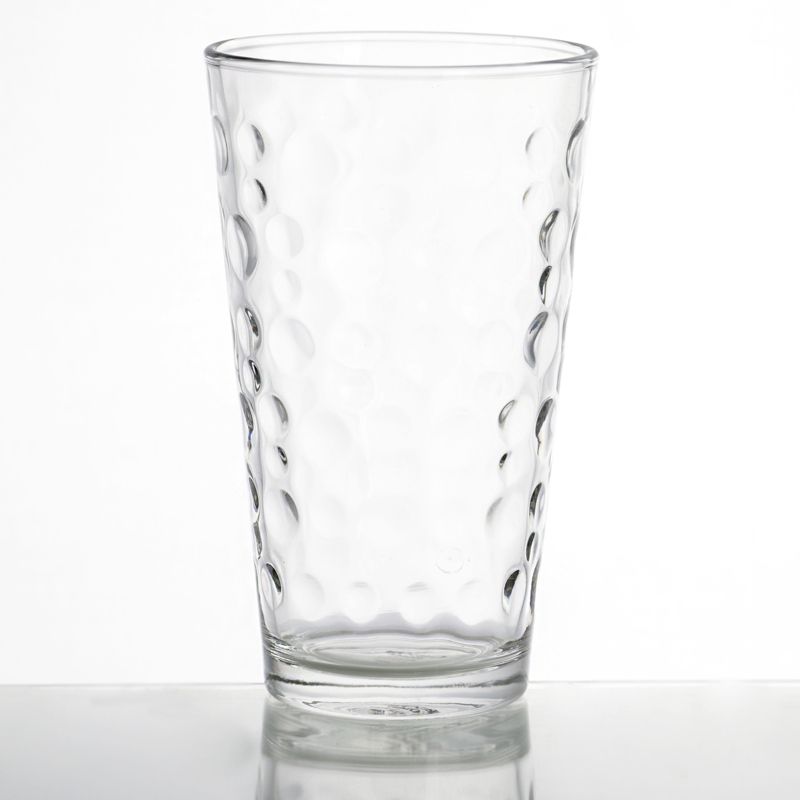 4pk Embossed Glass Drinkware Tall - Hearth & Hand™ with Magnolia