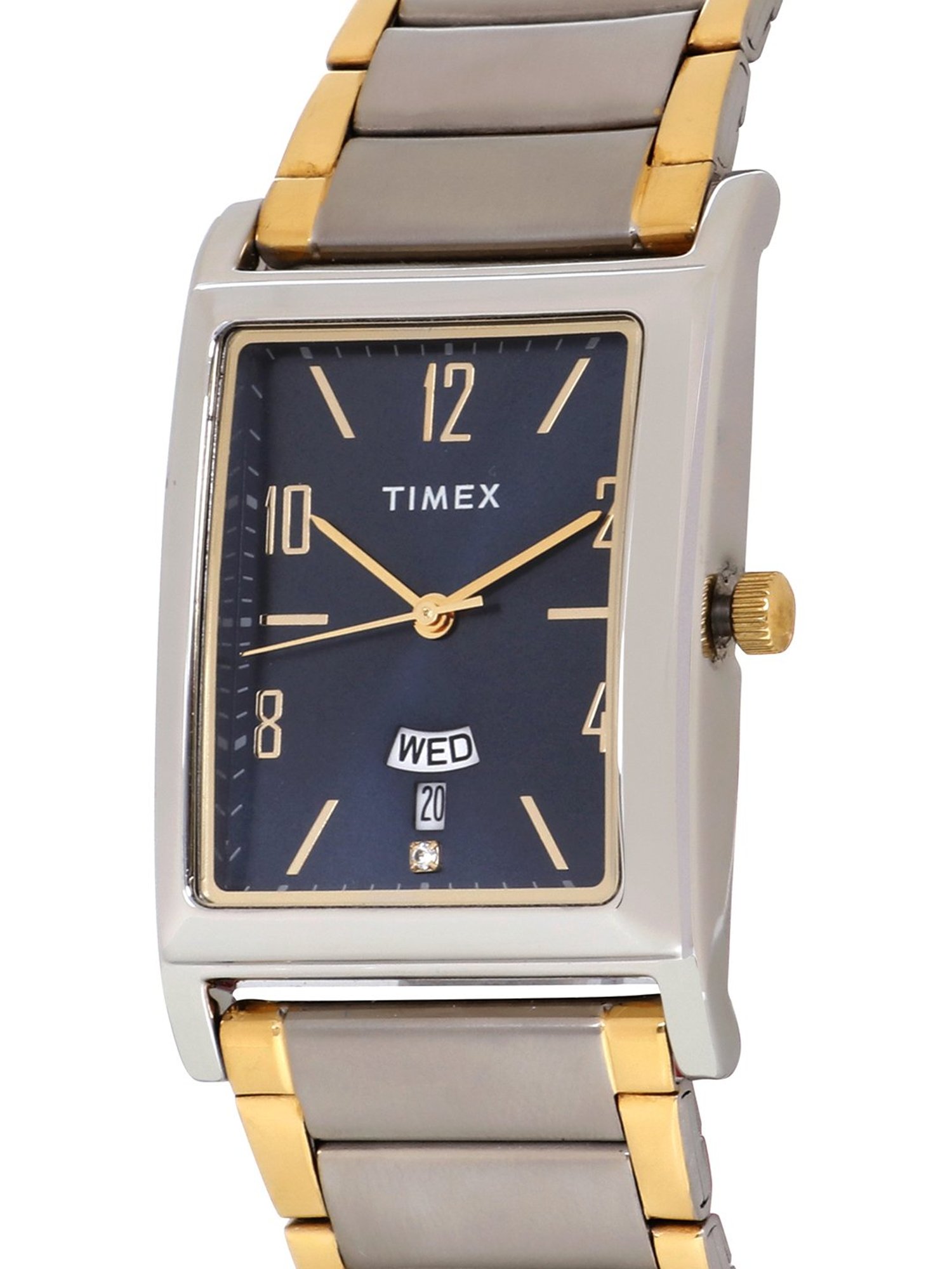 TIMEX Men Blue Rectangle Dial Analog Watch - TW000L519
