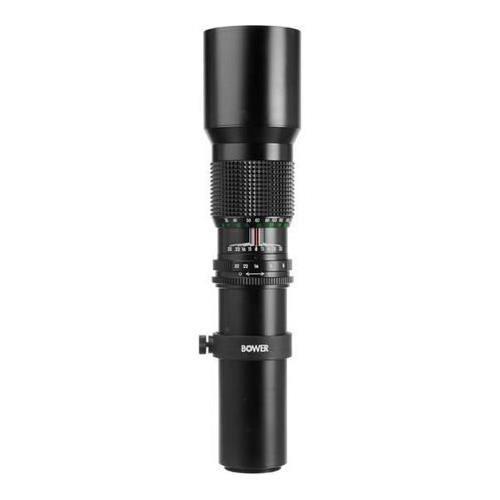 Bower T-Mount 500mm f/8.0 Preset Telephoto Lens, Requires T-Mount.