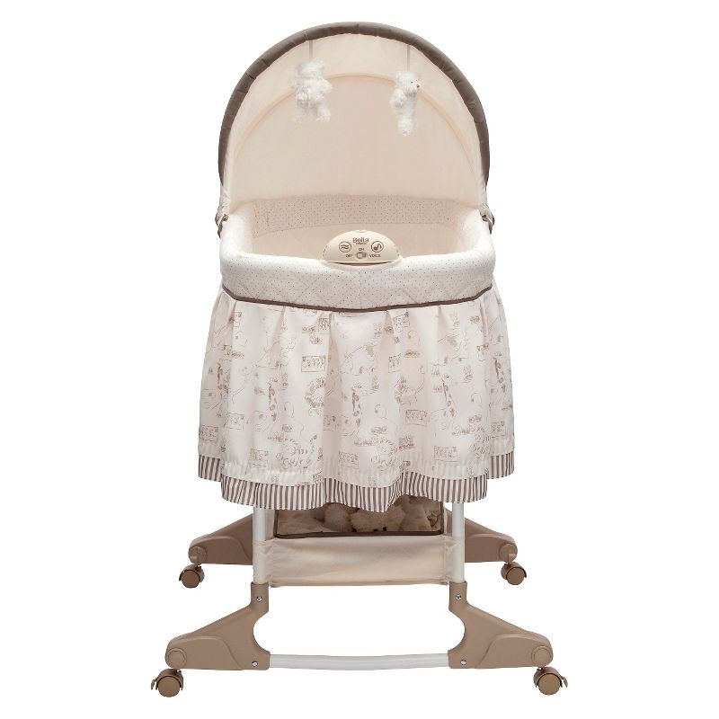 Simmons Kids' Silent Auto Gliding Deluxe Bassinet - Embossed Paisley
