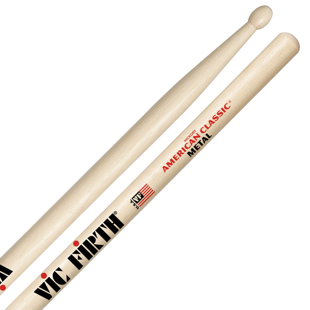 Vic Firth CMW Classic Metal Hickory Wood Tip Drumsticks