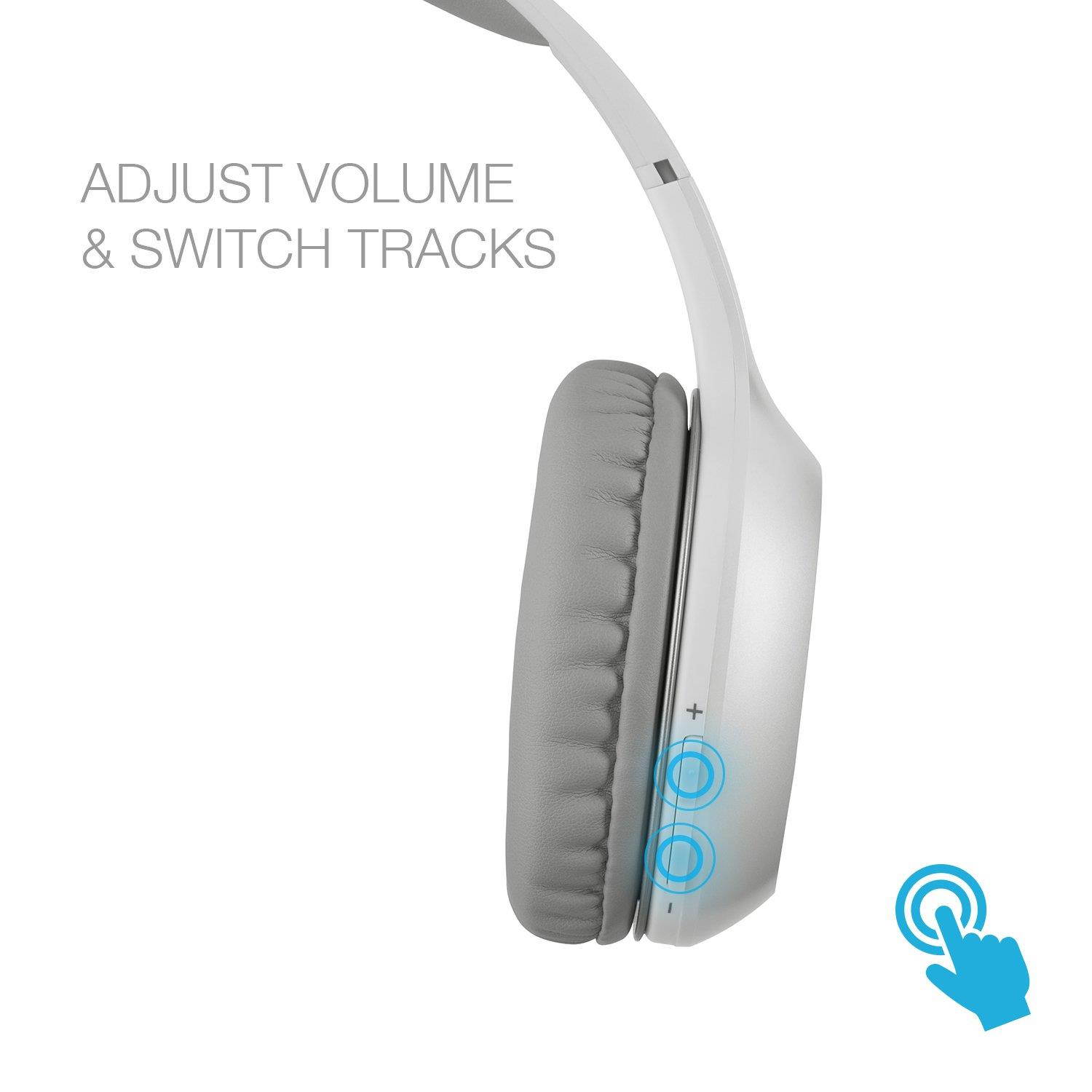 Edifier W800BT Bluetooth Headphones - Over-The-Ear Wireless Headphone, 35 Hours Long Playback, Lightweight - White