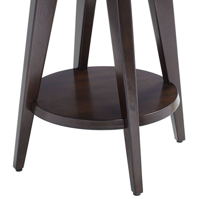 55 Downing Street Milton Dark Brown Round Accent Table