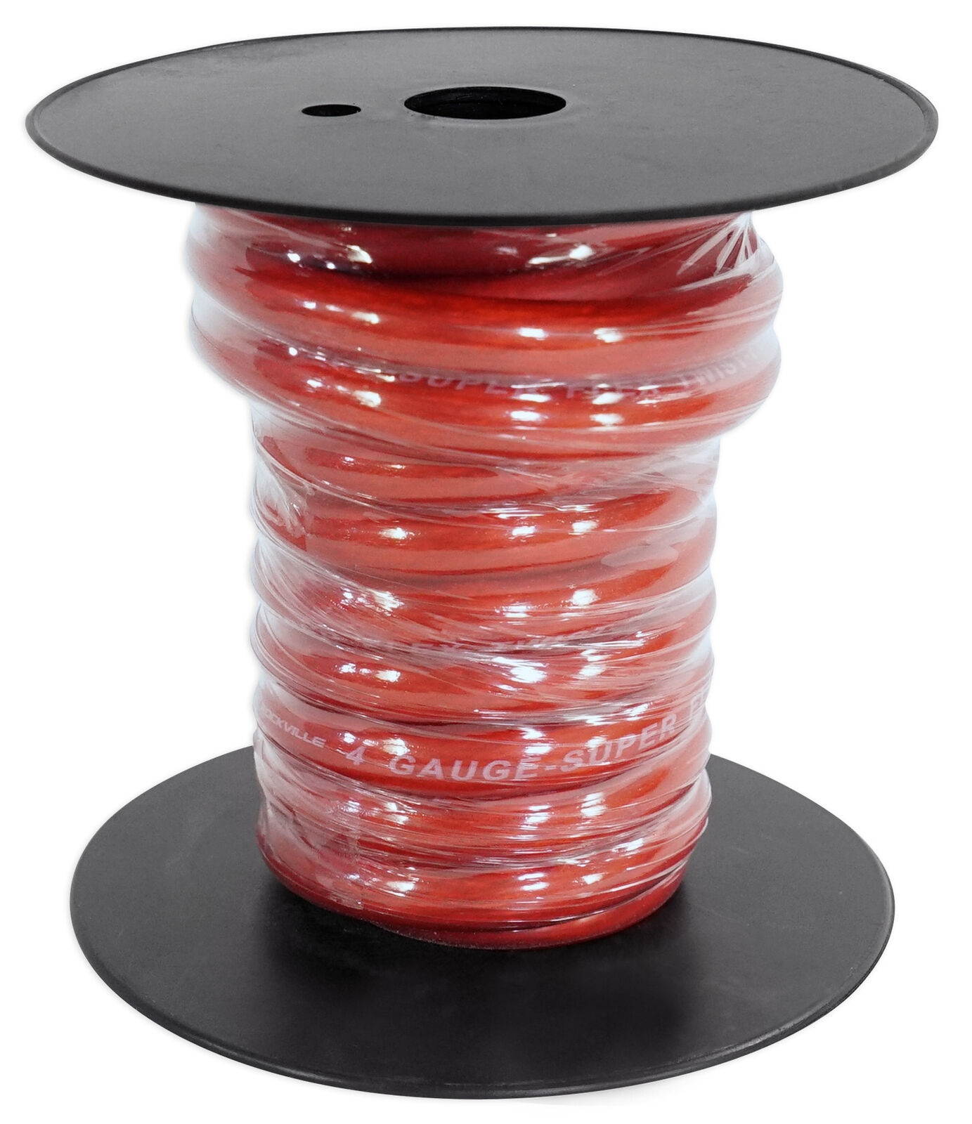 R4G12R Red 4 AWG Gauge 12 ft Car Amp Power Wire Cool Cable Technology