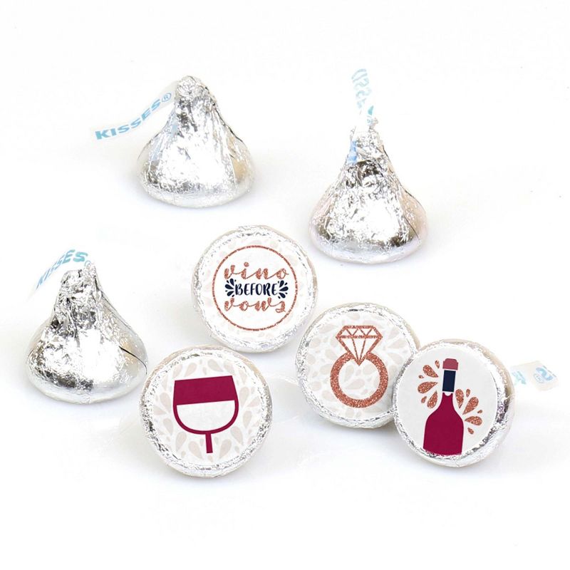 Big Dot of Happiness 40th Milestone Birthday - Mini Wine and Champagne Bottle Label Stickers - Birthday Party Favor Gift for Women and Men - Set of 16