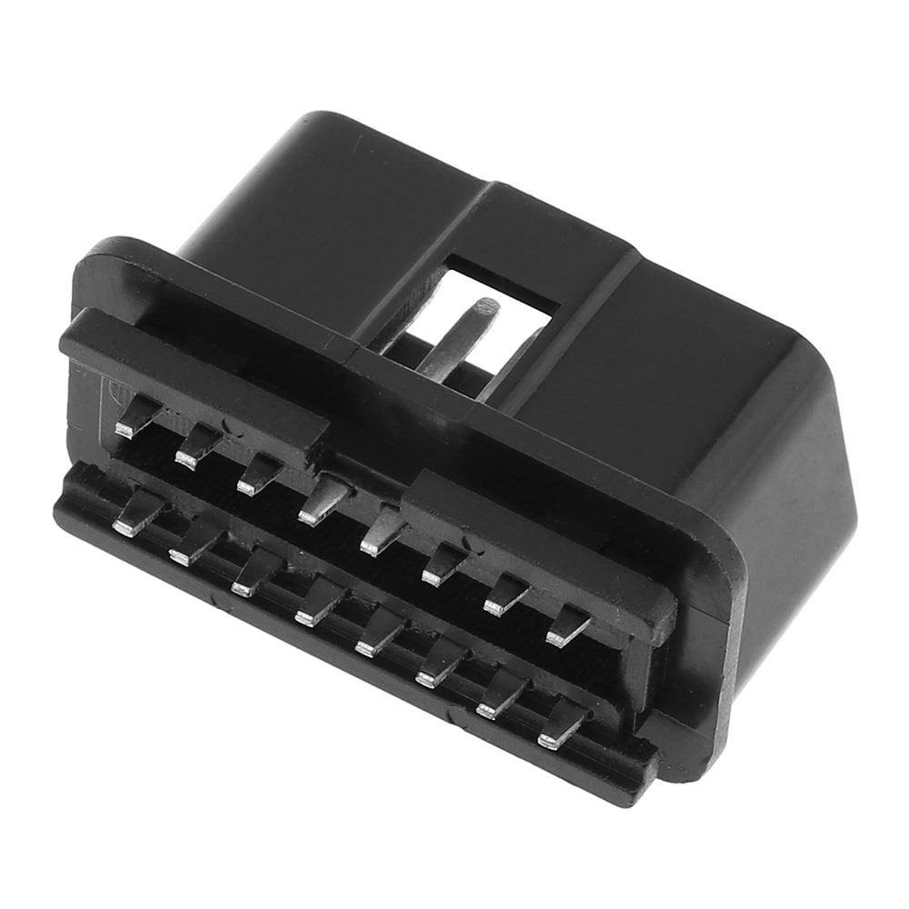 OBD-II DIY 16Pin Male Extension Opening Cable Car Diagnostic Interface Connector PLug with SR Shell and Screw