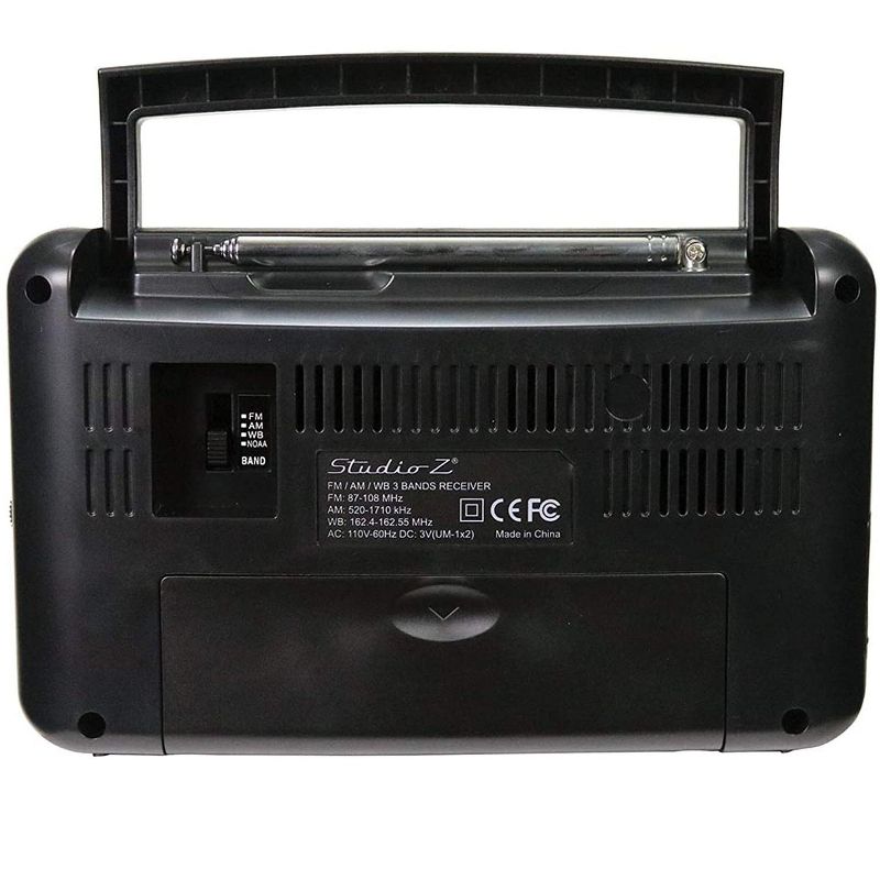 2) New Pyle PSR6 LCD Digital Hanging Waterproof AM/FM Shower Clock Radio White