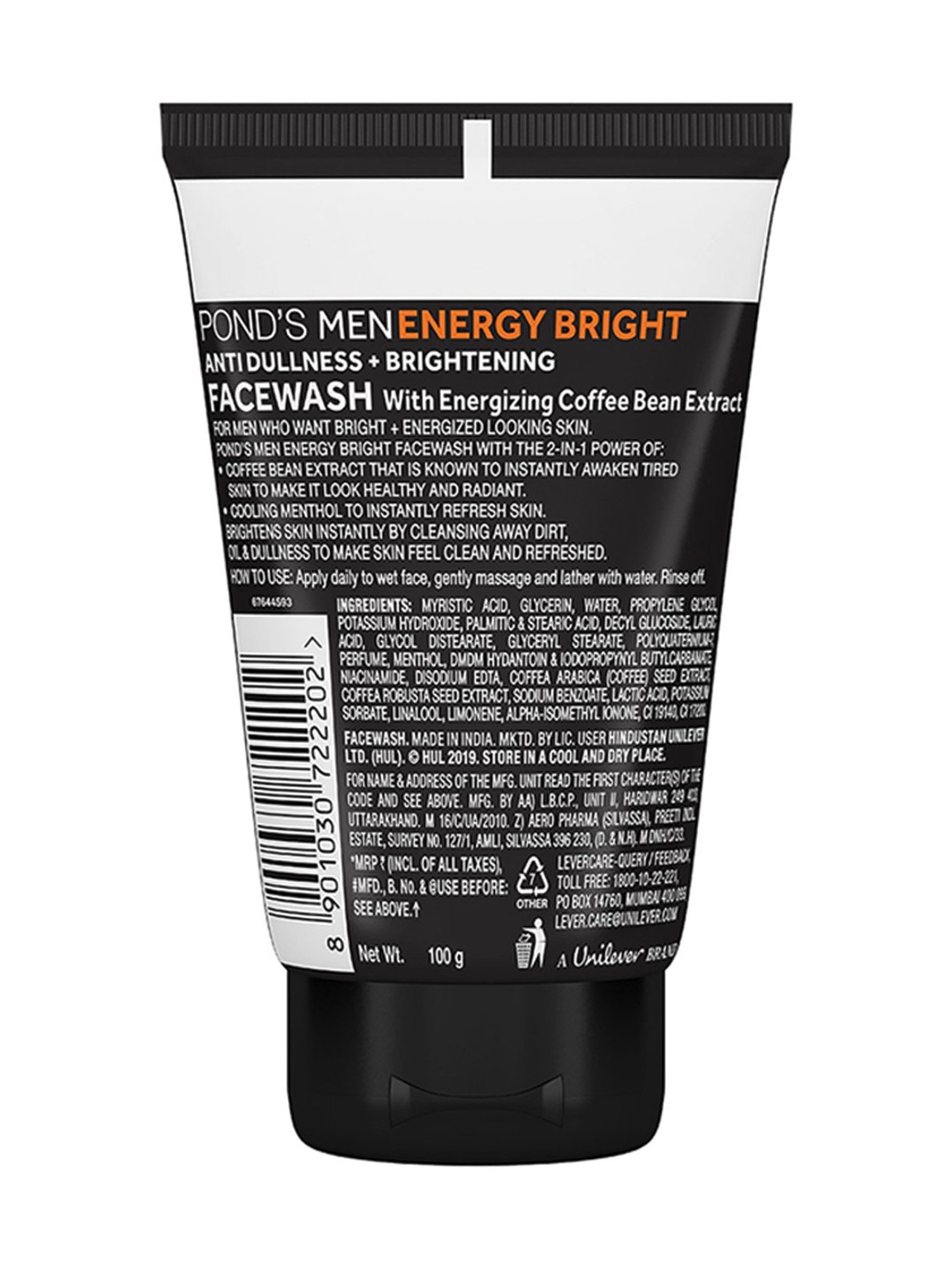 POND'S Men Energy Bright Face Wash - 100 gm