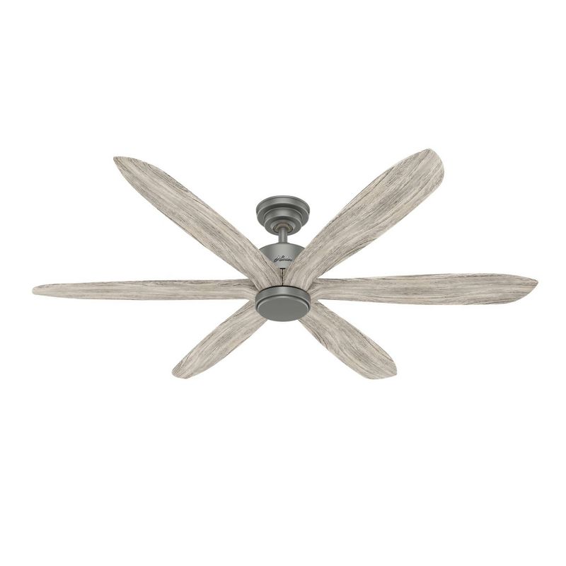 58" Rhinebeck Ceiling Fan with Wall Control Silver - Hunter Fan