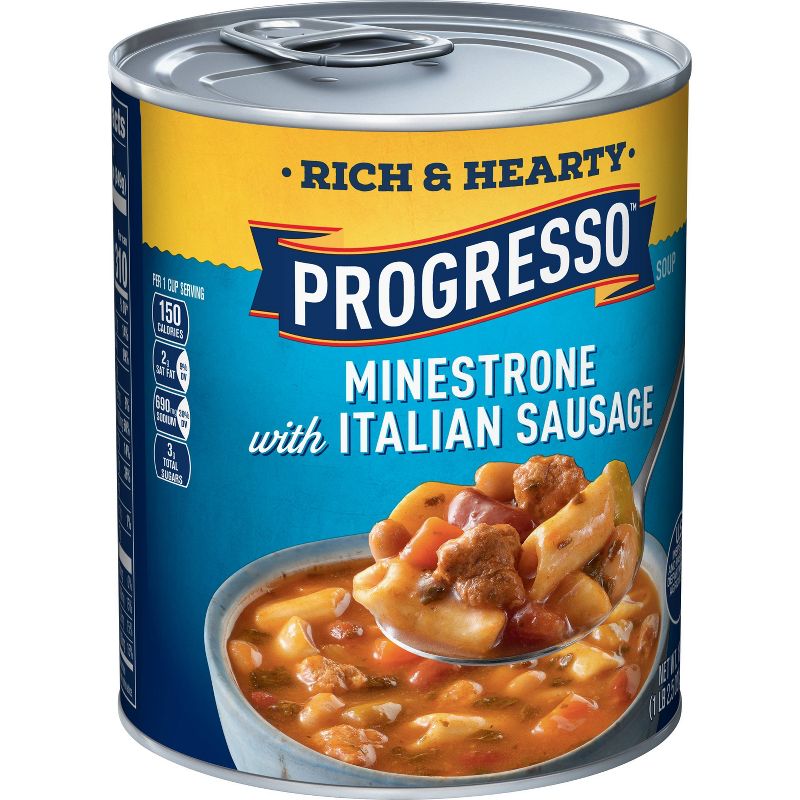 Progresso Rich & Hearty Minestrone with Italian Sausage Soup 18.5oz