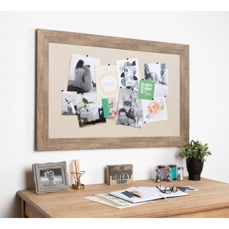 27" x 43" Beatrice Pinboard White - DesignOvation