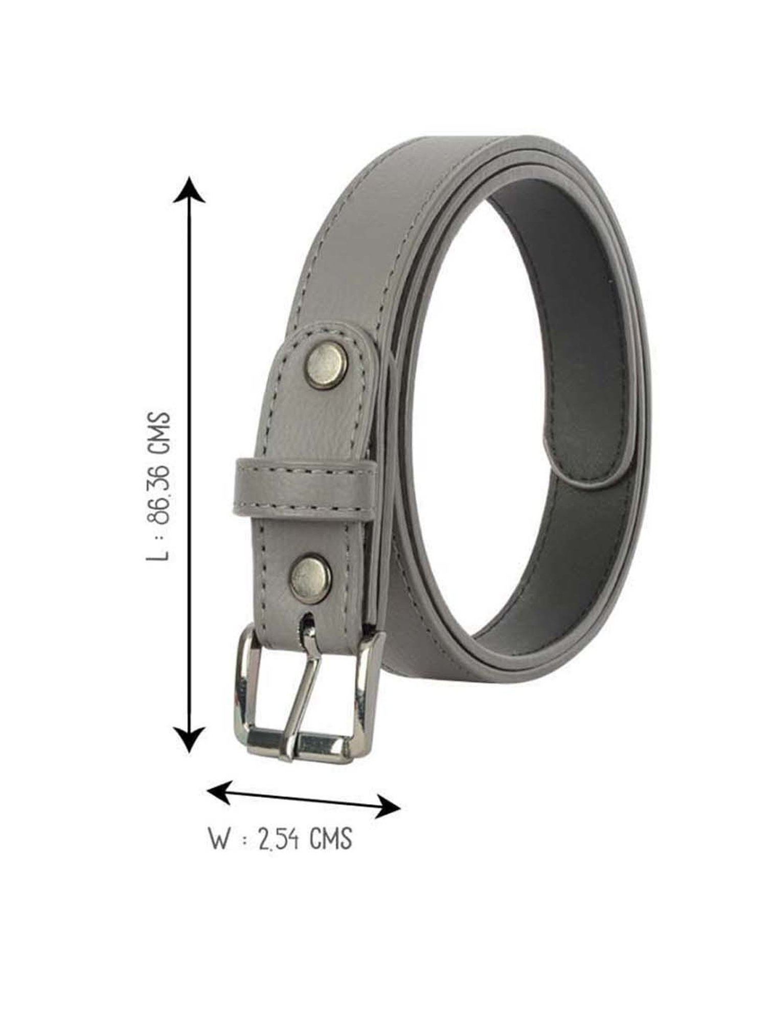Baggit Grey Narrow Belt for Women