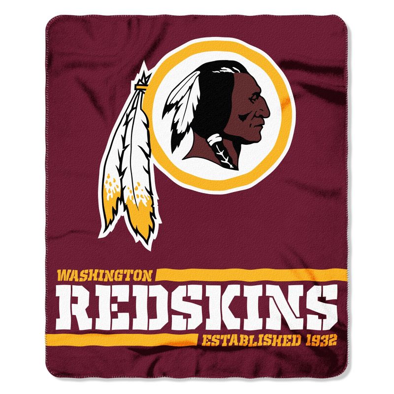 The Northwest Company Washington Redskins Fleece Throw , Red