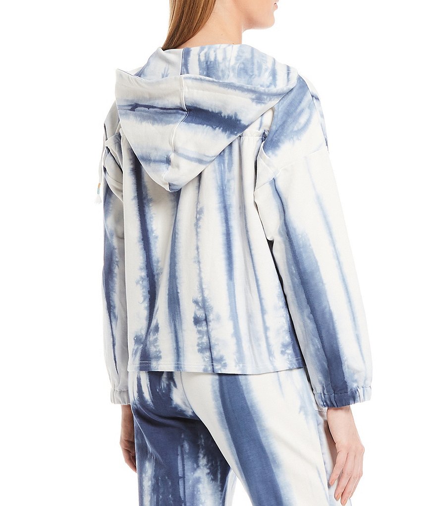 Skies Are Blue Tie Dye Coordinating Long Sleeve Hoodie