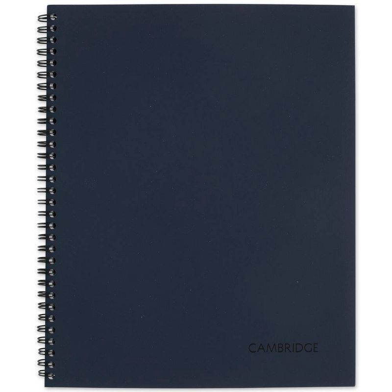 Cambridge Spiral Subject Notebook Legal Ruled Core LG Navy