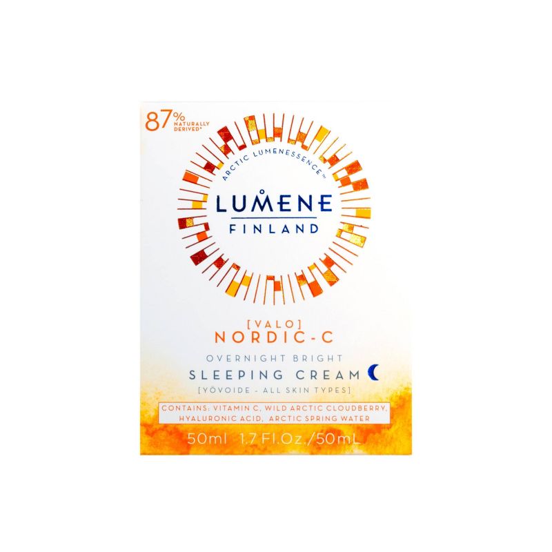 Lumene Valo Overnight Bright Sleeping Cream with Vitamin C - 1.7 fl oz