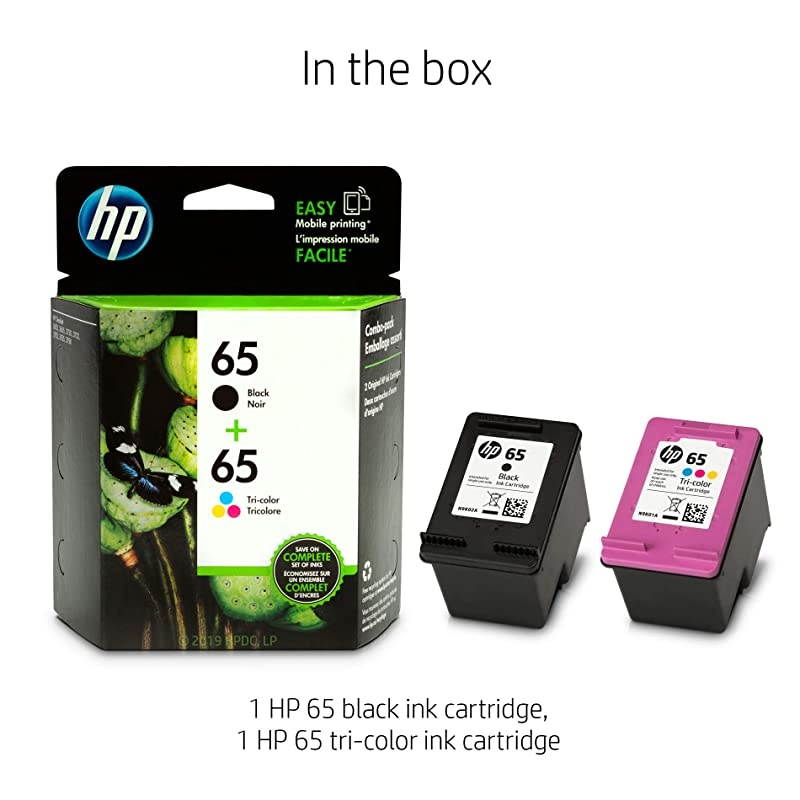 65 | 2 Ink Cartridges | Black Tricolor | N9K01AN N9K02AN