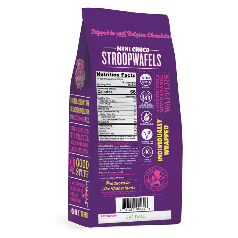 Belgian Boys Mini Choco StroopWafels - 14ct/6.35oz