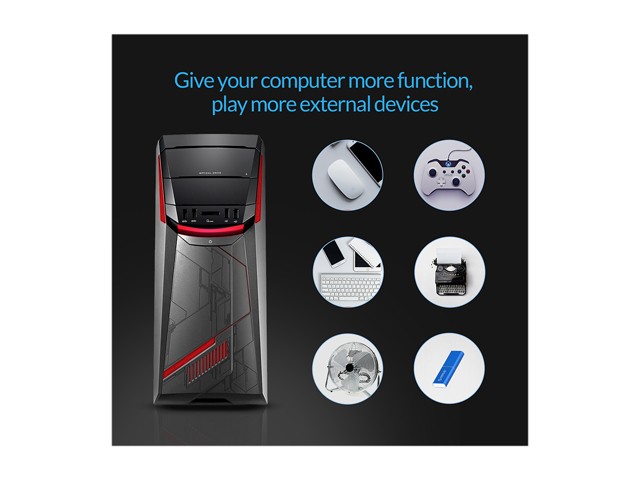 ORICO SuperSpeed 7 Ports USB3.0 PCI-E Expansion Card Adapter PCI-E USB 3.0 HUB Controller Adapter Add on Card for Windows Vista PC Laptop (No Additional Power Connection Needed)