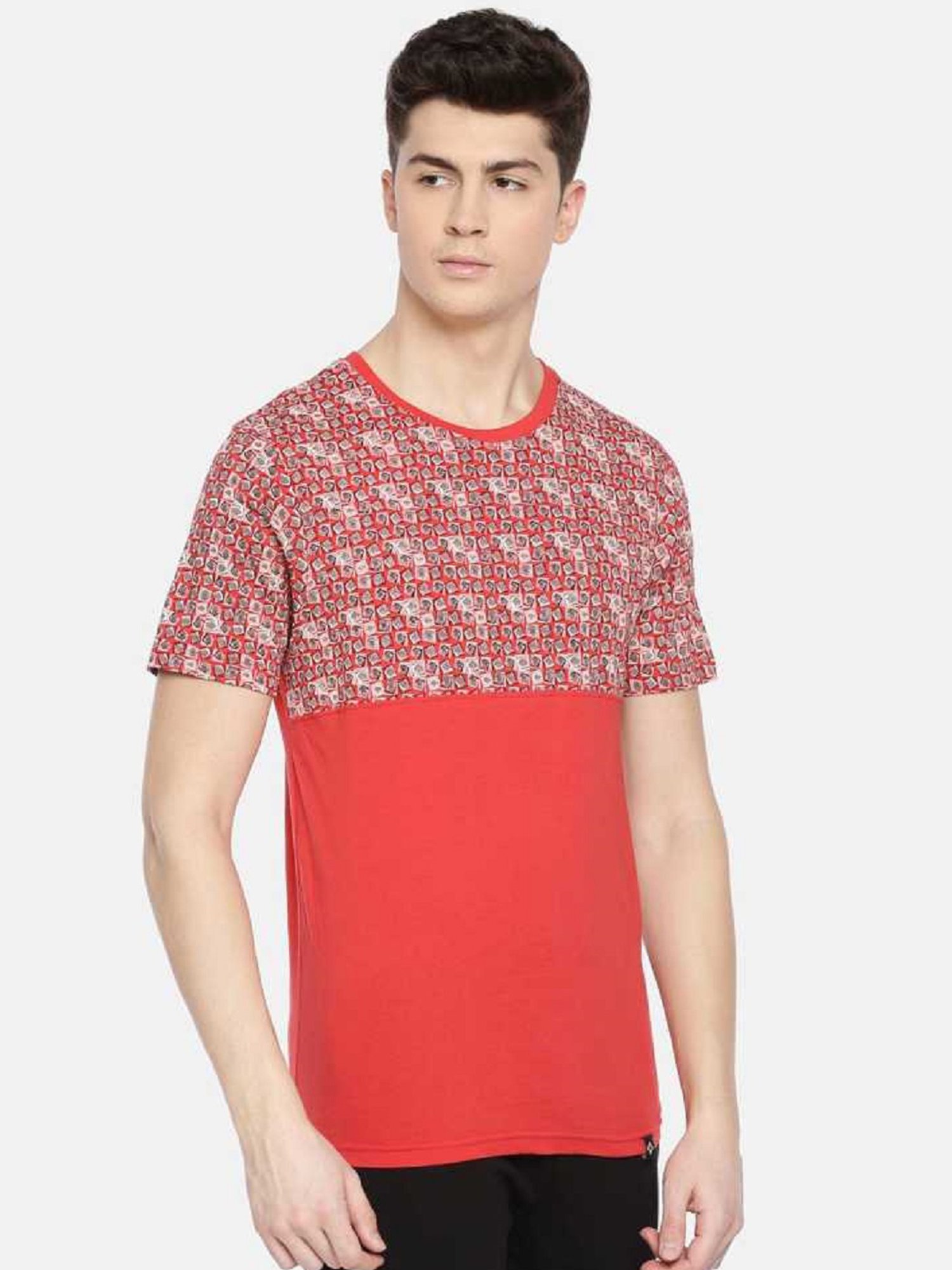 Dollar Mutlicolored Regular Fit Printed T-Shirt (Pack of 2)