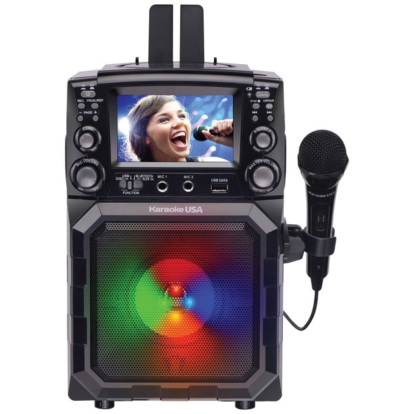 Karaoke USA Portable CD/MP3 Karaoke Player - Bluetooth, Recording Function & Built-In Battery