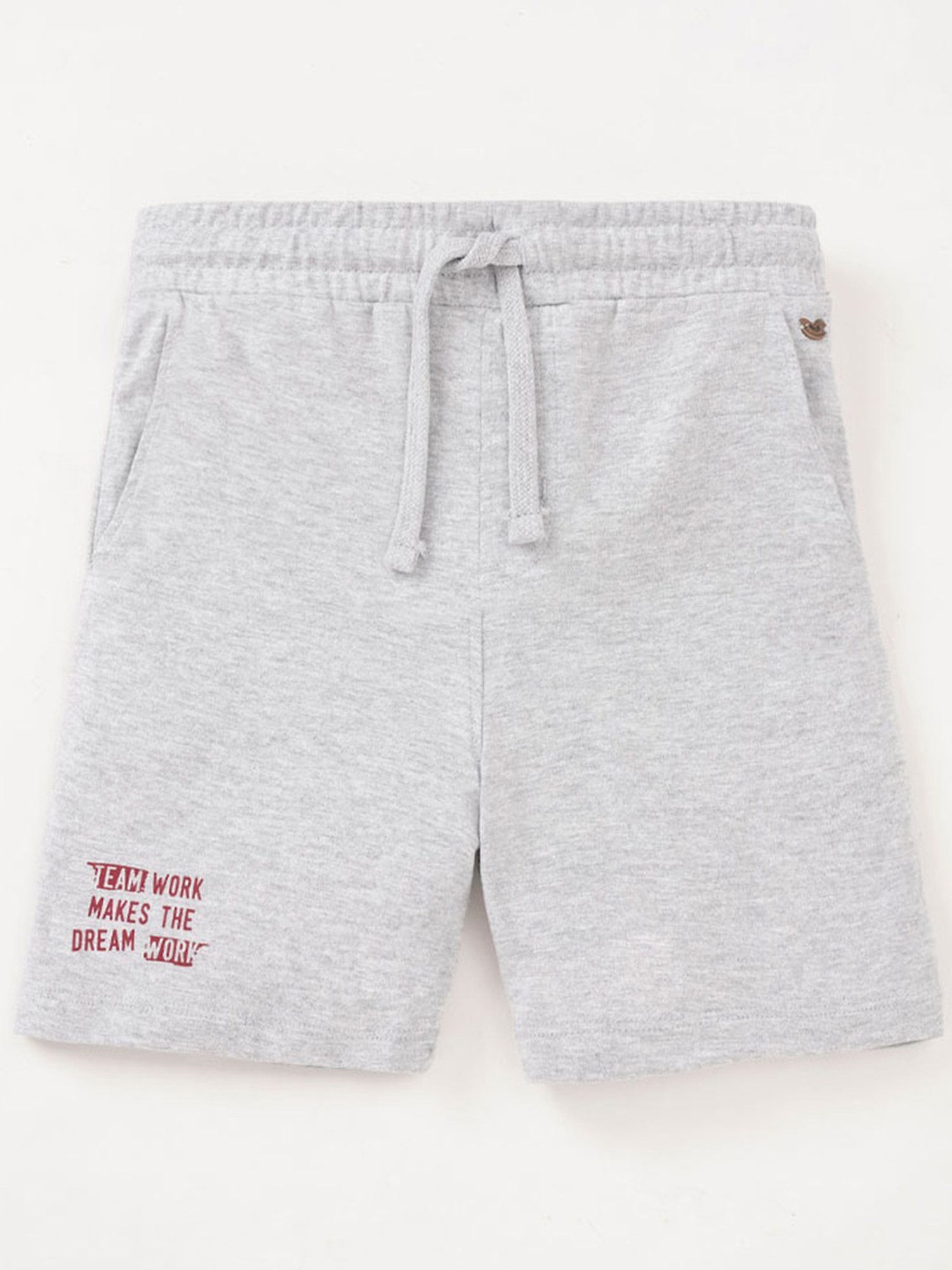 Ed-a-Mamma Kids Grey & Blue Cotton Printed Shorts (Pack of 2)