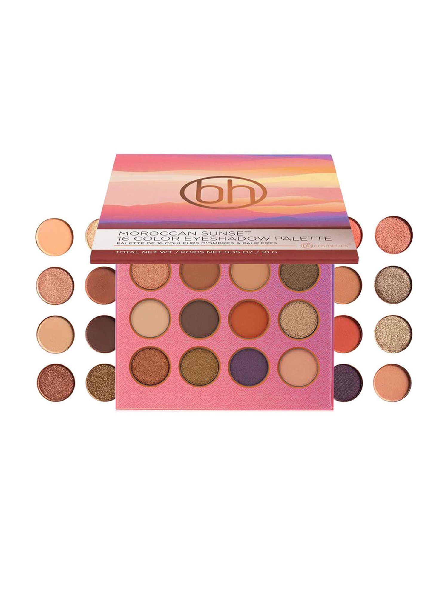 BH Cosmetics 16 Color Shadow Palette Moroccan Sunset - 10 gm