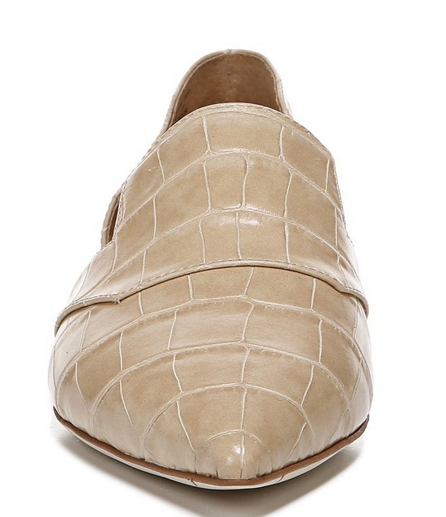 Sarto by Franco Sarto Toby Croco Print Leather d'Orsay Loafers