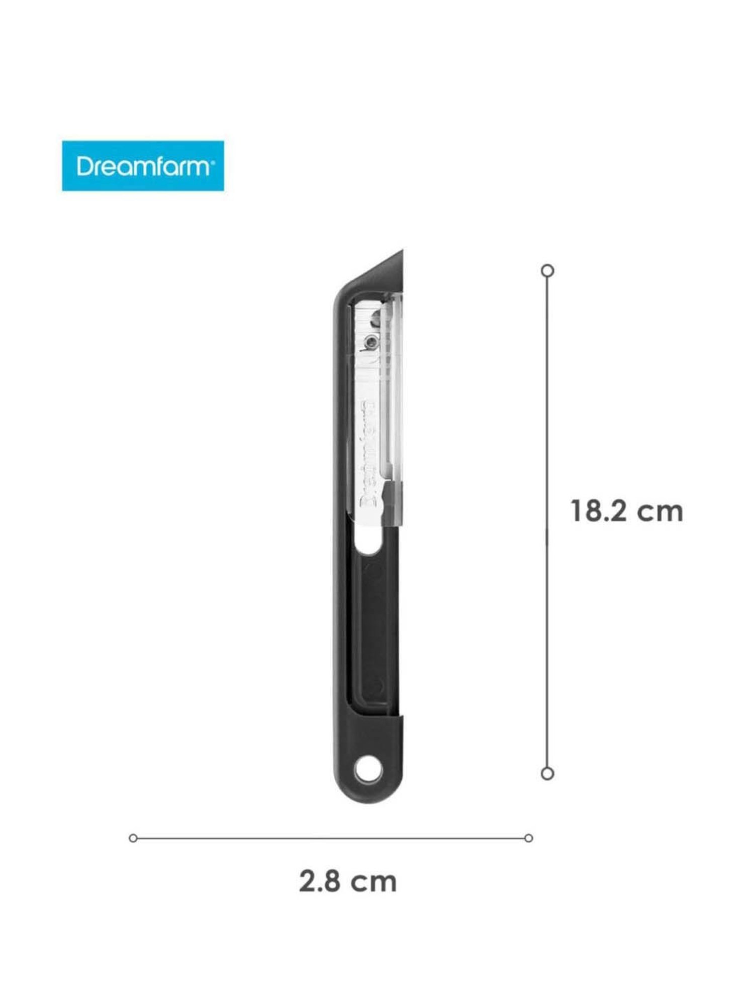 Dreamfarm Black Medium Self Sharpening Vegetable Peeler