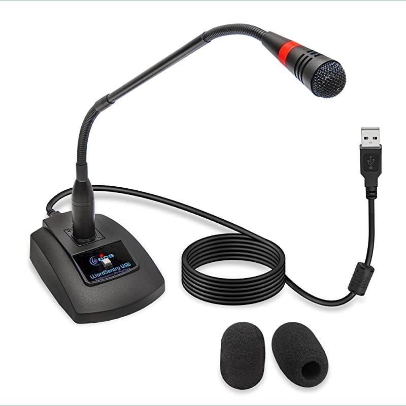 Computer Microphone Unidirectional Condenser DesktopLaptopPC MicMute Button with LED Indicator Suitable for Windows Mac Zoom YouTube Skype Recording Gaming Podium Court Conference