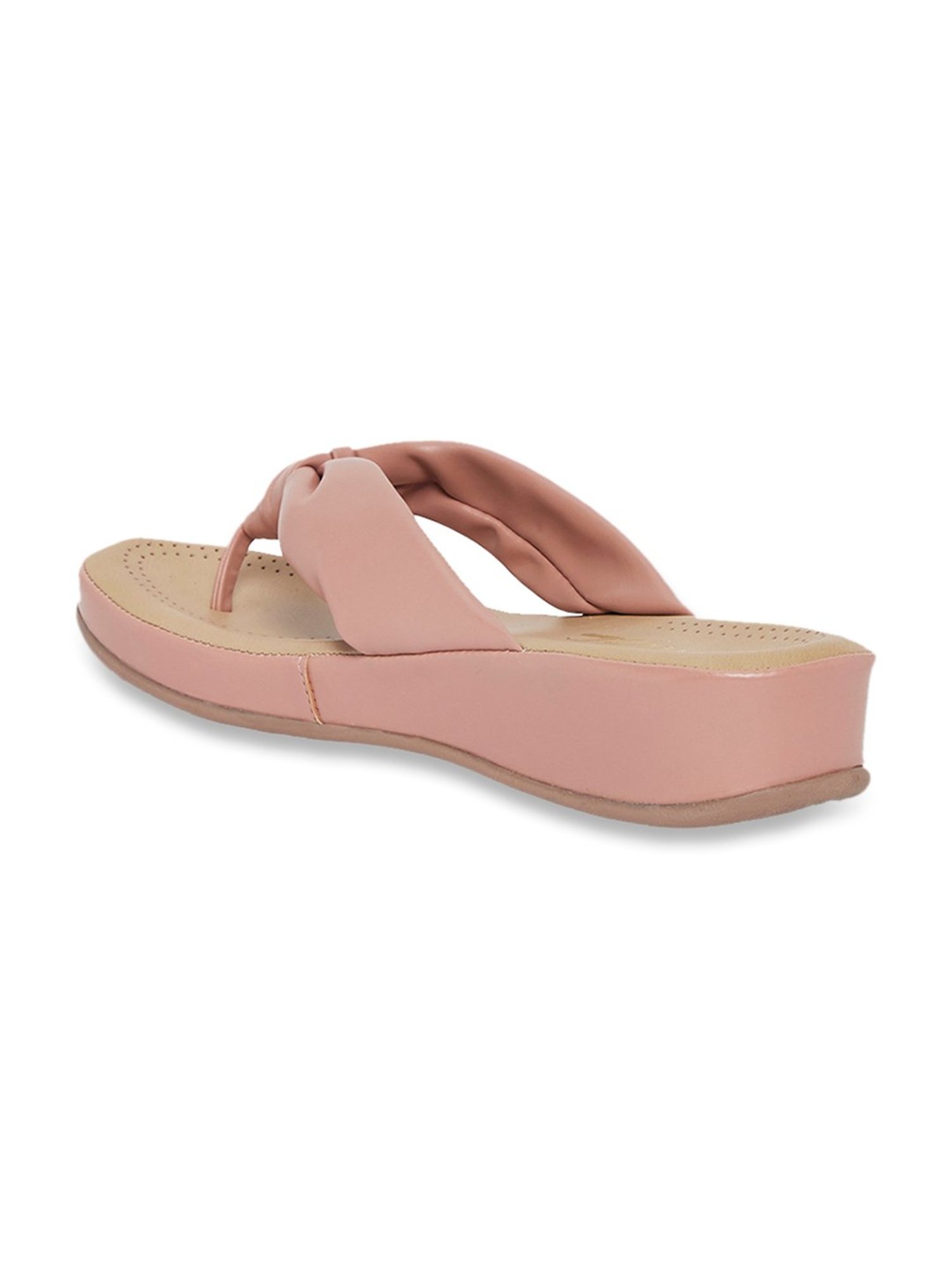 Forever Glam by Pantaloons Women's Blush Thong Wedges