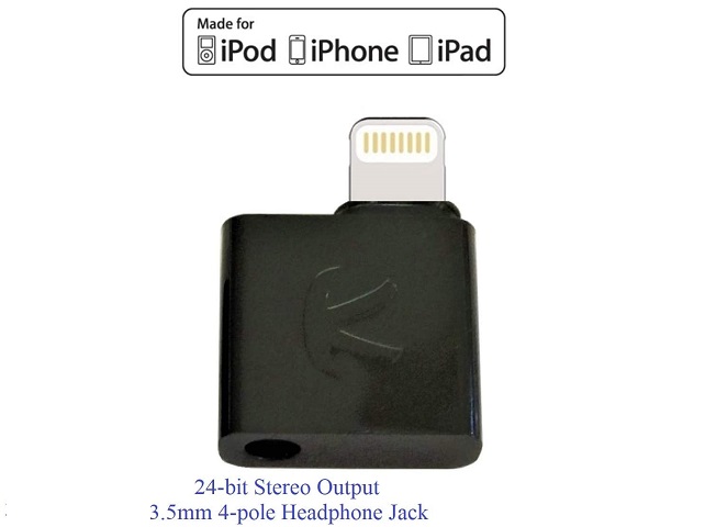 KOKKIA iAudioL (Black): 24-bit, Tiny (15.5 X 17.1 mm) Rigid Compatible to Lightning to 3.5 mm Headphone Jack Adapter, compatible to Lightning connector iPhone,iPad,iPod Touch with iOS 10 or later.