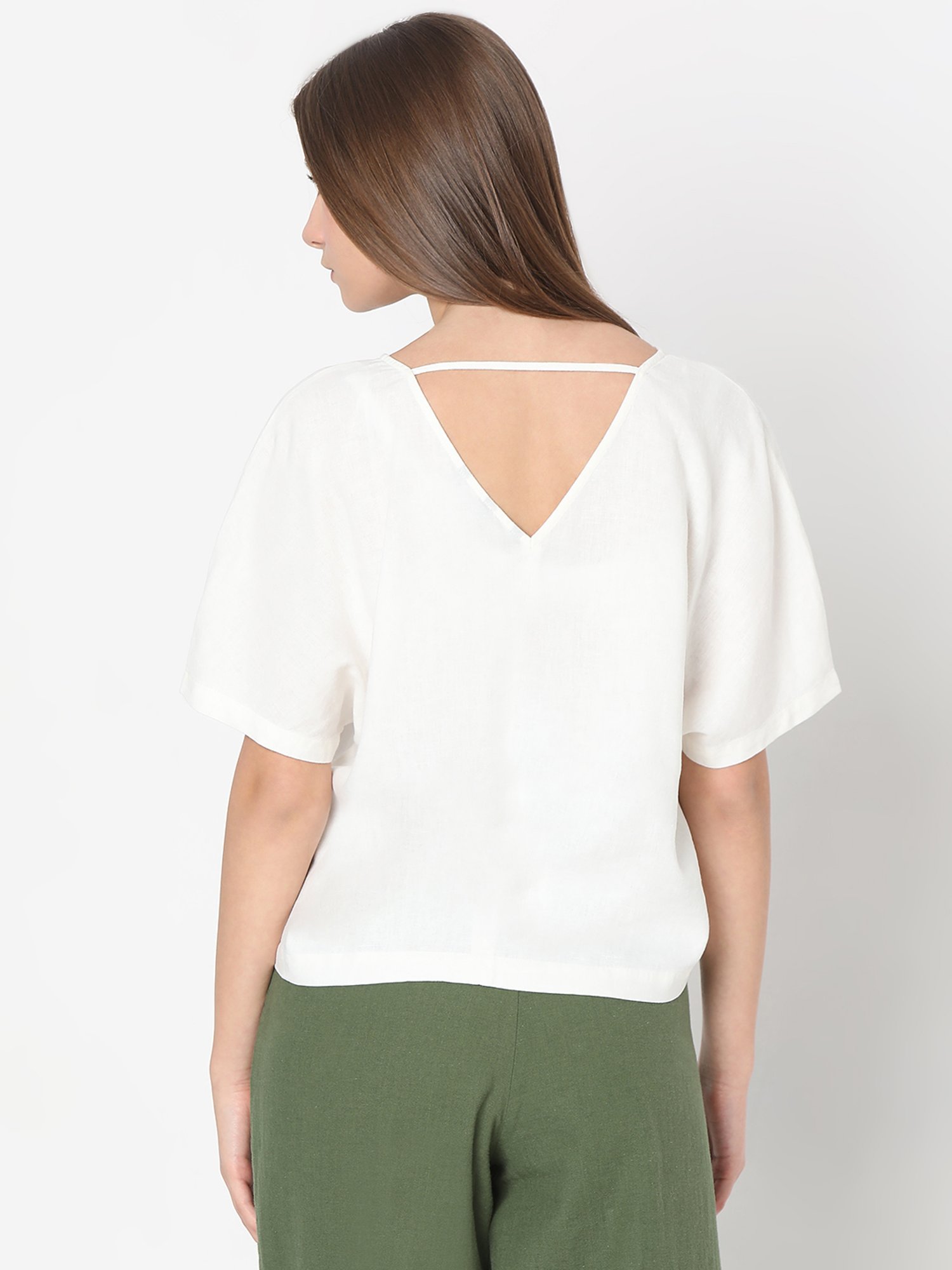 Vero Moda White Regular Fit Top