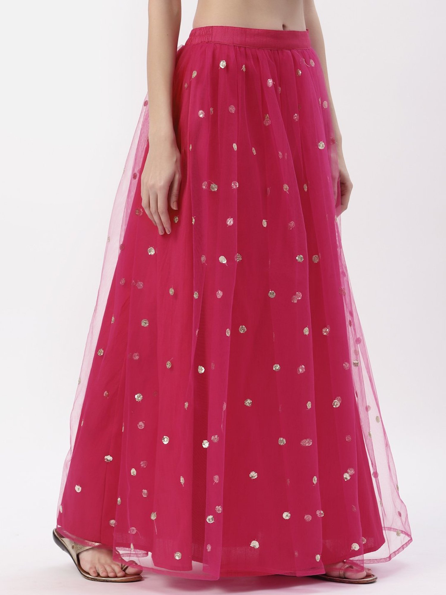 studiorasa Pink Embroidered Skirt