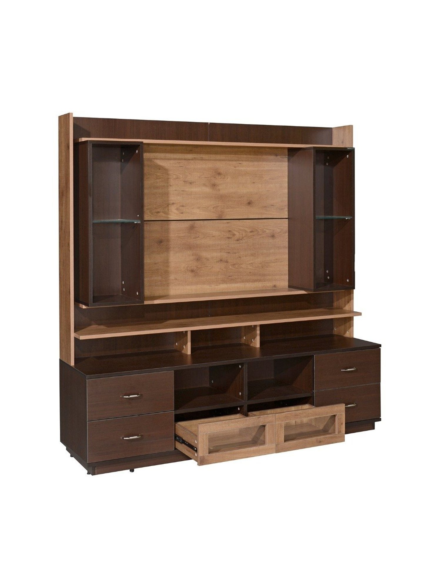 Nilkamal Cora White Engineered Wood TV Entertainment Unit with 2 Shelves