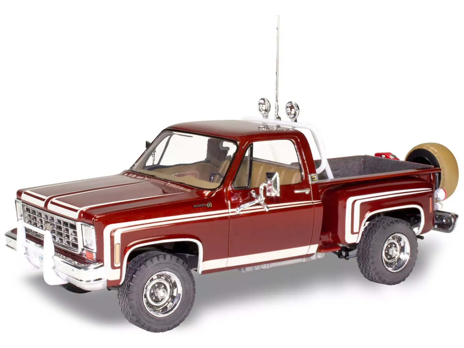 Level 4 Model Kit 1978 Chevrolet Blazer Pickup Truck "Pulled Pork Pulldozer" 1/24 Scale Model by Revell