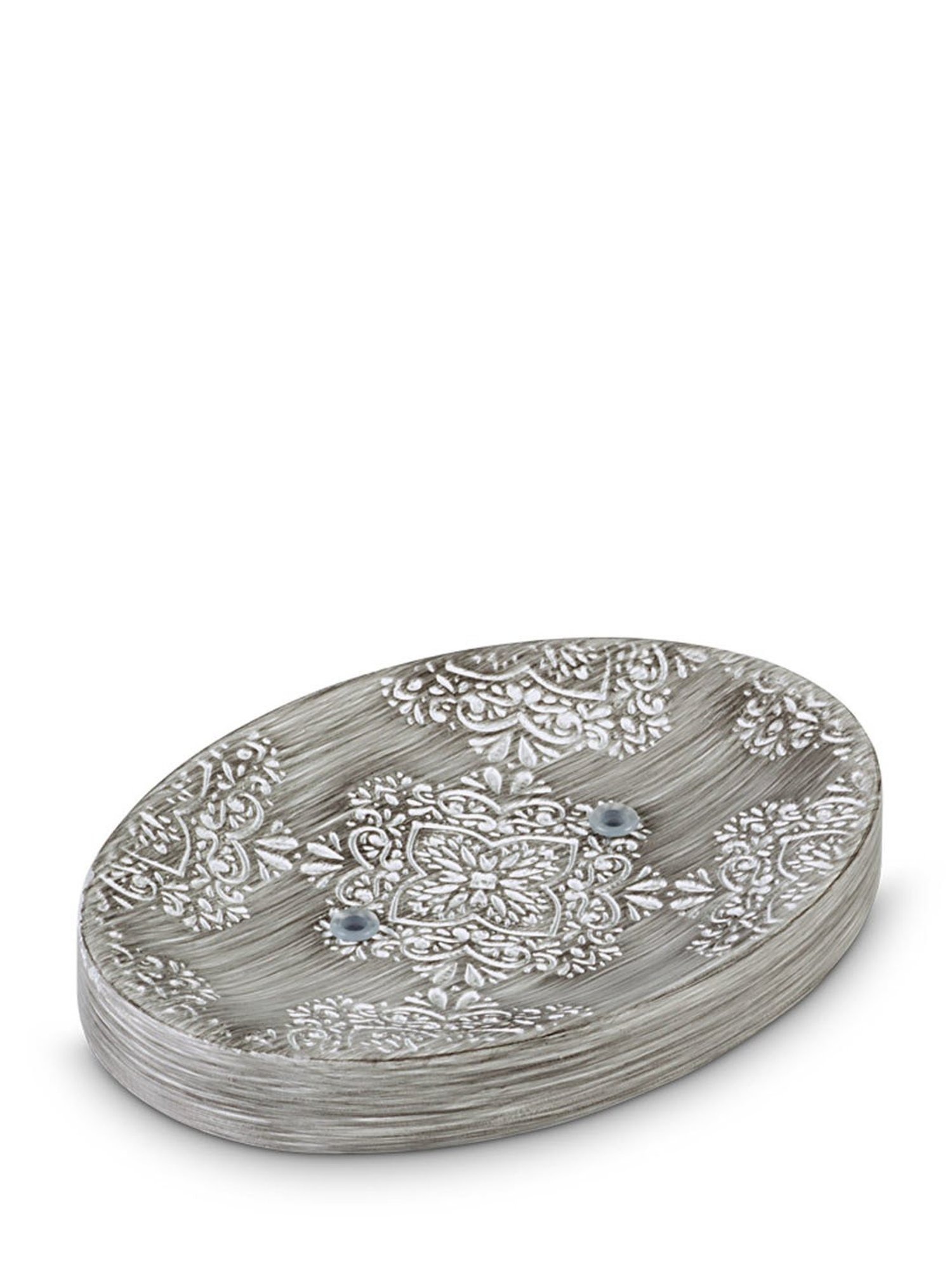 Freelance Silver Polyresin Set of 4 Bathroom Accessories