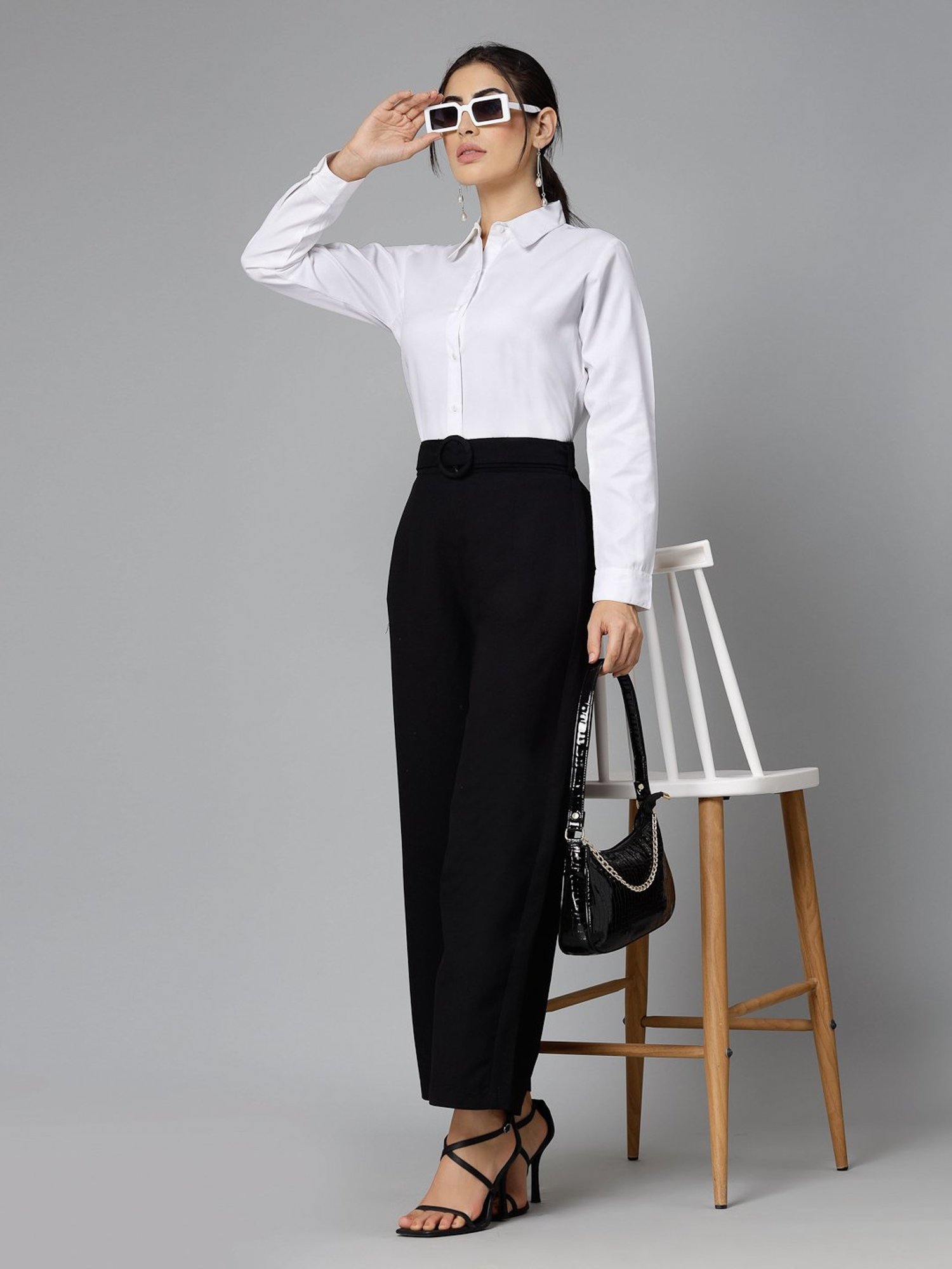 Style Quotient White Regular Fit Shirt