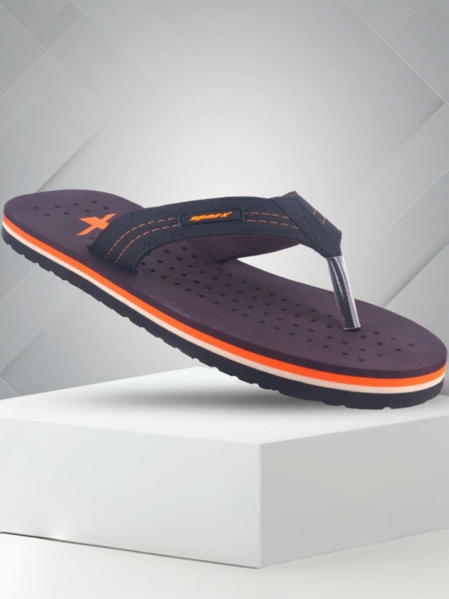 Sparx Men's Purple Flip Flops