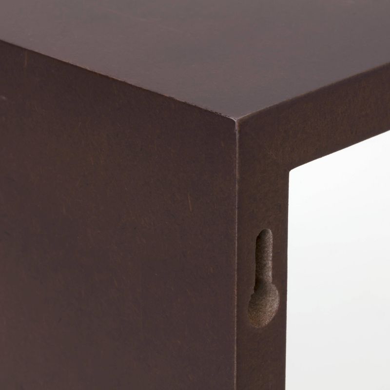 Set of 3 Cubbi Floating Wall Shelves Espresso