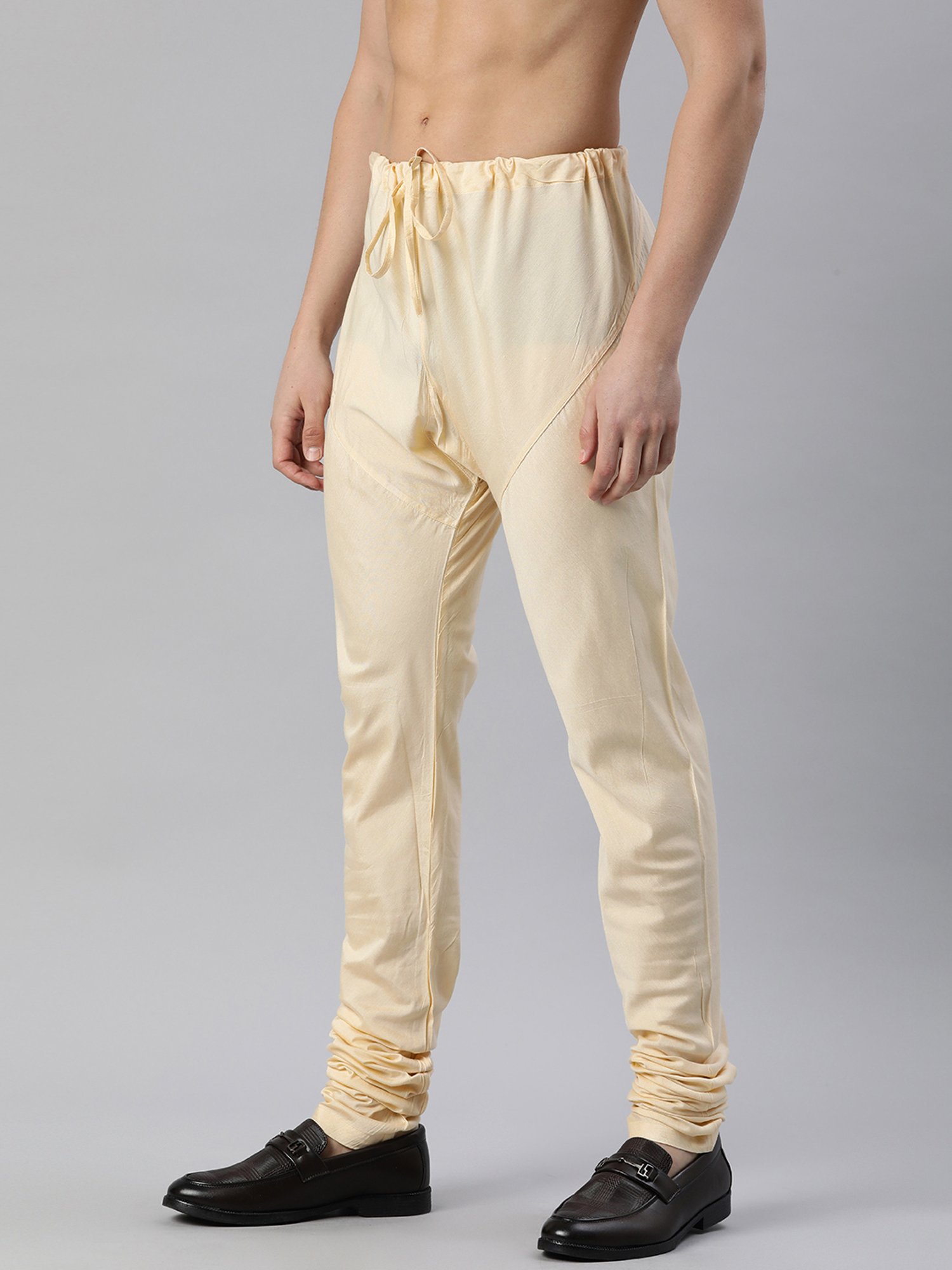 Manthan Cream Regular Fit Churidars