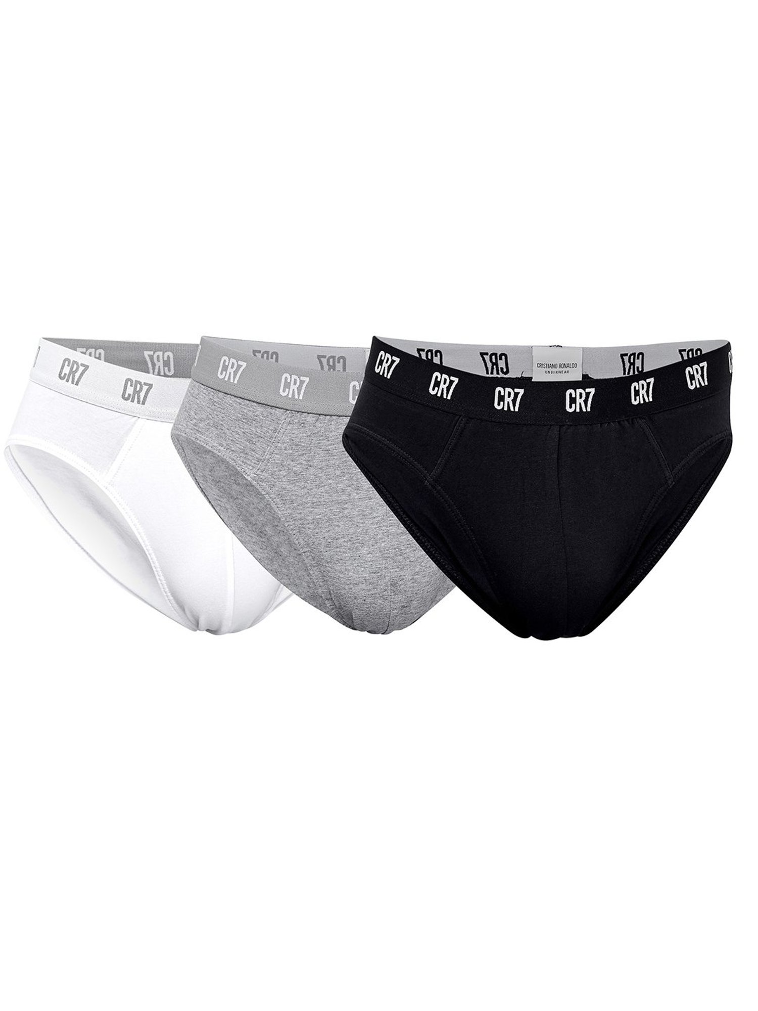CR7 Multicolor Comfort Fit Basic Briefs - Pack of 3