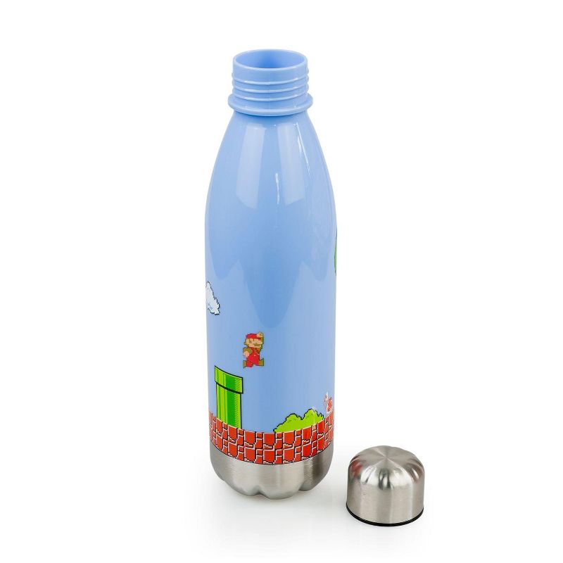 Just Funky Super Mario Bros Water Bottle |  17 oz | Mario Collectibles