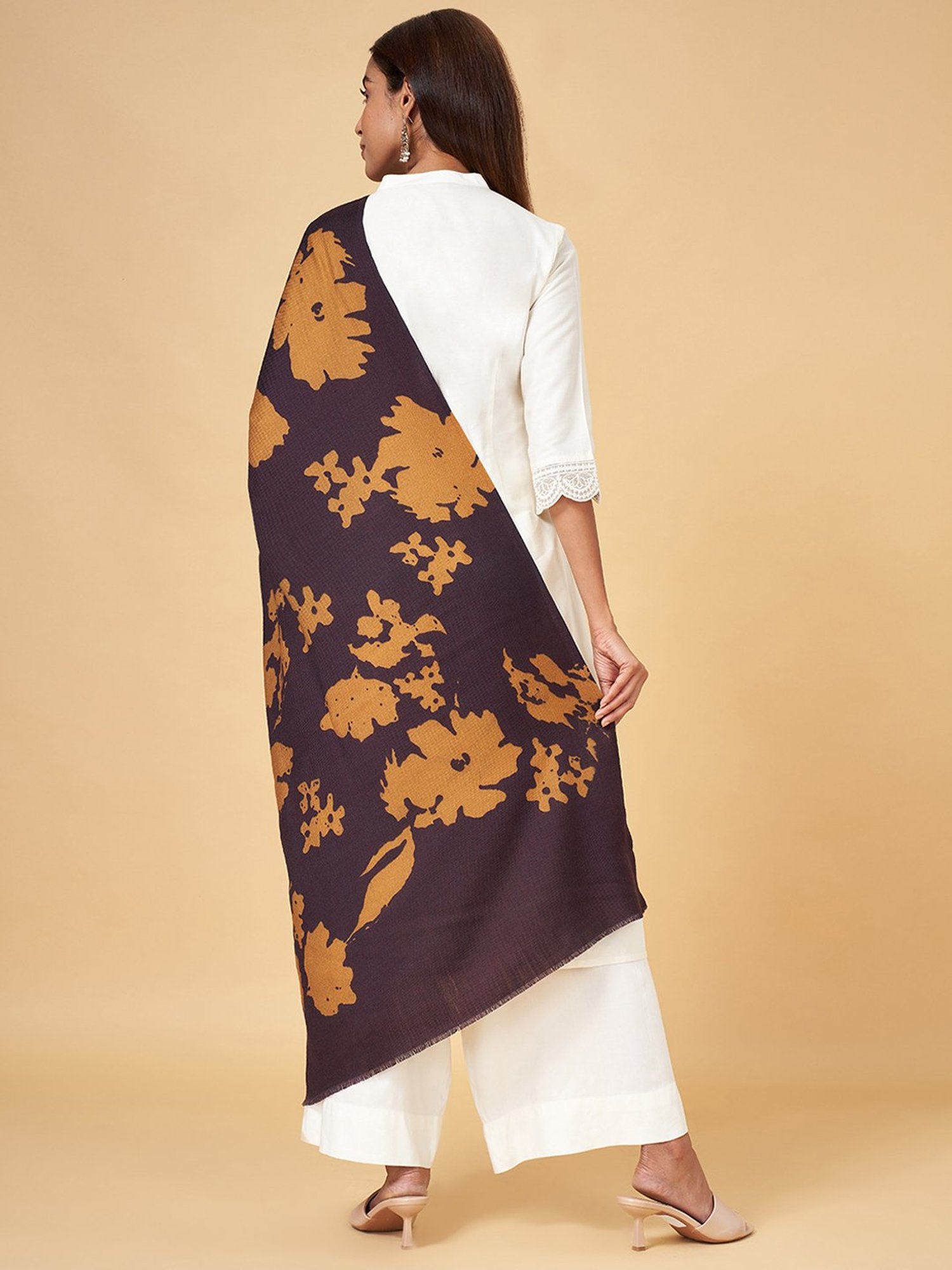 Stylum Red Plain Dupatta